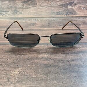 Ray-Ban RB 6061 2511 Brown Metal Rectangular Sunglasses Made in Italy 52-19-140